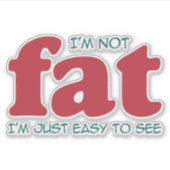 私は太っていない シール (正面)