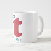 私は太っていない ジャンボコーヒーマグカップ (正面右)