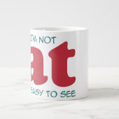 私は太っていない ジャンボコーヒーマグカップ (正面)