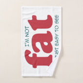 私は太っていない バスタオルセット (ハンドタオル)