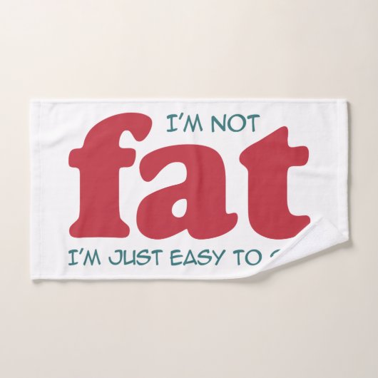 私は太っていない バスタオルセット (ハンドタオル)