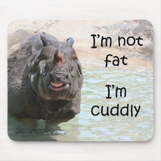 私は太っていない マウスパッド (正面)