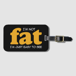 私は太っていない ラゲッジタグ