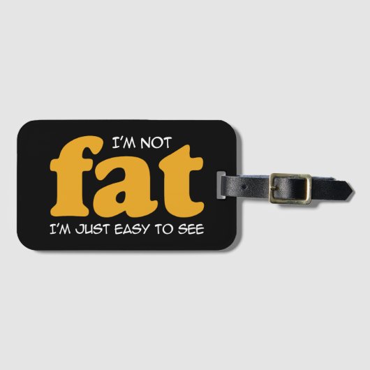 私は太っていない ラゲッジタグ (正面横)