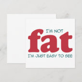 私は太っていない 招待状 (正面/裏面)