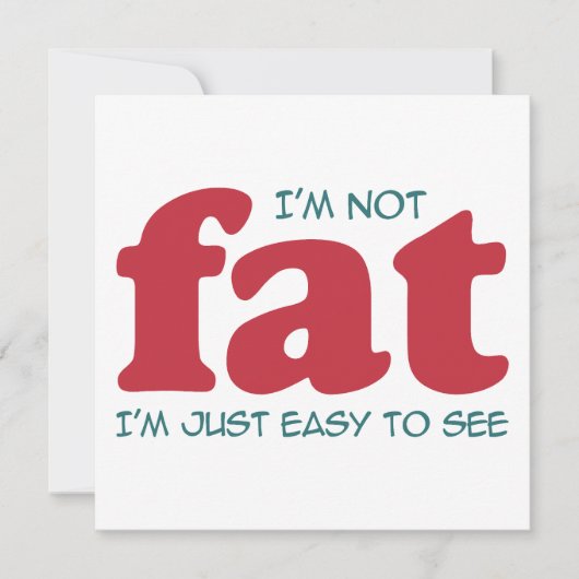 私は太っていない 招待状 (正面)