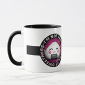 私は太っていない。甘味たっぷり！ マグカップ (左)