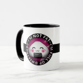 私は太っていない。甘味たっぷり！ マグカップ (正面左)