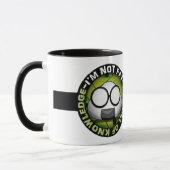 私は太っていない。知識がいっぱい！ マグカップ (左)