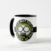 私は太っていない。知識がいっぱい！ マグカップ (正面左)