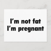 私は太っていない。私は妊娠している。 案内ポストカード (正面)
