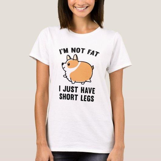 私は太っていない Tシャツ (正面)