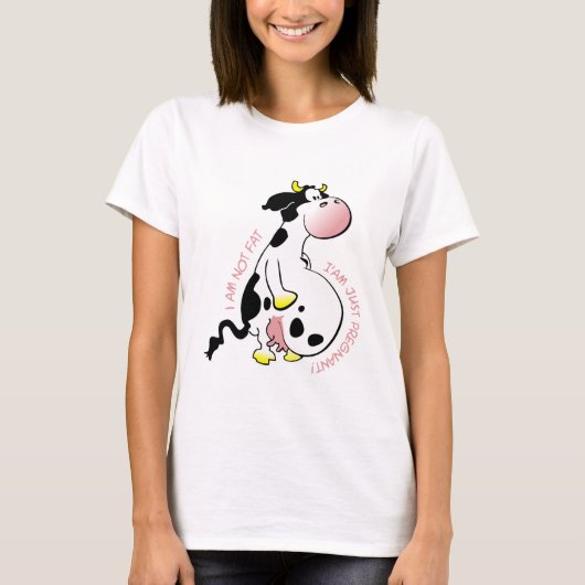 私は太っているわけではなく、ただ妊娠しているだけ Tシャツ (正面)
