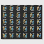 私は太り過ぎではない私ははっきりしたフォントプおもしろいン・ダークBG ラッピングペーパー (フラット)