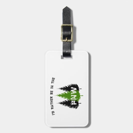 私は太平洋の北西にいる方がいい ラゲッジタグ (正面縦)