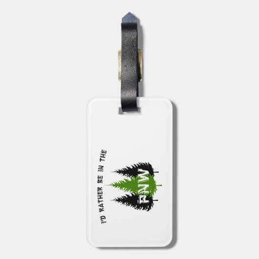 私は太平洋の北西にいる方がいい ラゲッジタグ (裏面縦)