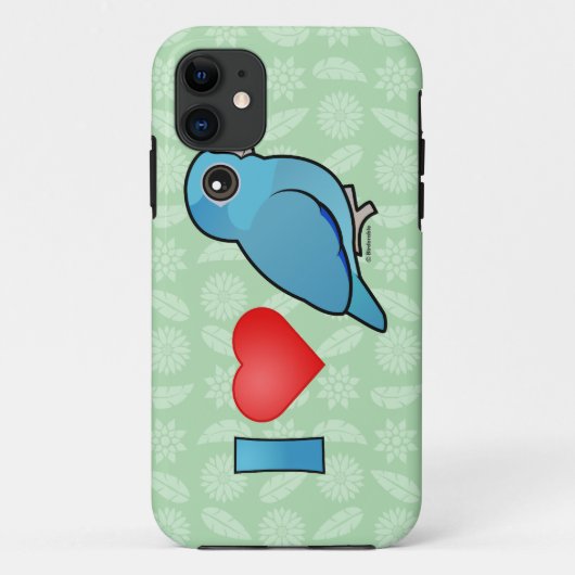 私は太平洋のParrotletsを愛します(青い) Case-Mate iPhoneケース (裏面)