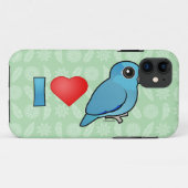 私は太平洋のParrotletsを愛します(青い) Case-Mate iPhoneケース (裏面(横))