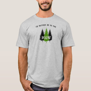 私は太平洋北西にいたい Tシャツ
