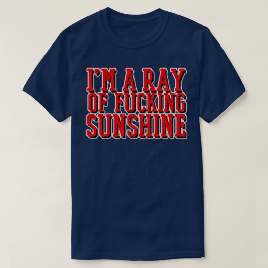 私は太陽の光を放つ Tシャツ (デザイン正面)