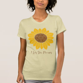 私は太陽の花が大好き Tシャツ