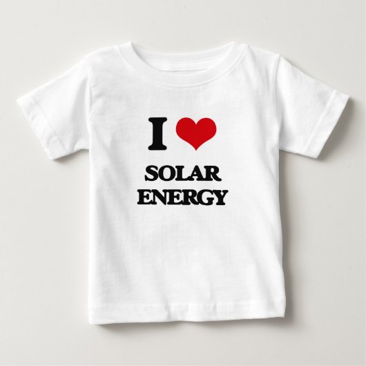 私は太陽エネルギーを愛します ベビーTシャツ (正面)
