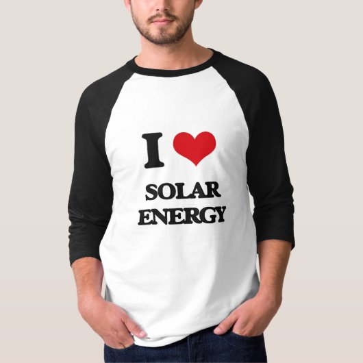 私は太陽エネルギーを愛します Tシャツ (正面)