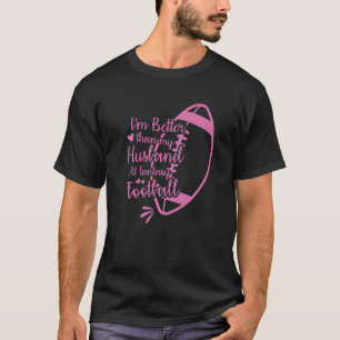 私は夫よりファンタジーサッカーChaの方が良い Tシャツ
