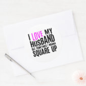 私は夫を愛しているが、時には振り上げたい ラウンドシール (封筒)