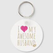 私は夫素晴らしの結婚記念日が好き キーホルダー (正面)