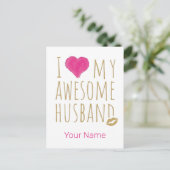 私は夫素晴らしの結婚記念日が好き シーズンポストカード (スタンド正面)