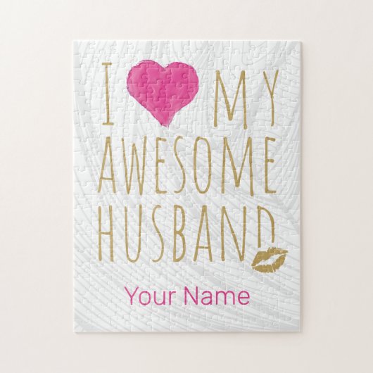 私は夫素晴らしの結婚記念日が好き ジグソーパズル (縦)