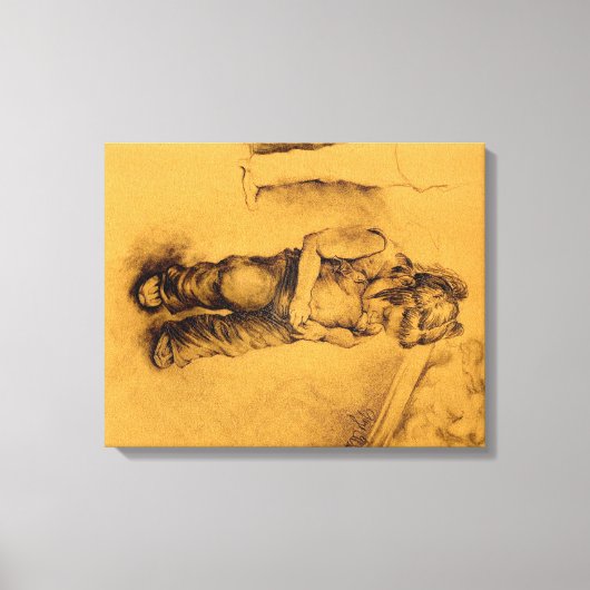 私は失った キャンバスプリント (正面)