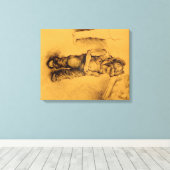 私は失った キャンバスプリント (インサイチュ (ウッドフロア))