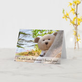 私は失った… 私が見つけたので! カード (黄色い花)