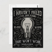 私は失敗しなかった方法を見つけた ポストカード (正面/裏面)