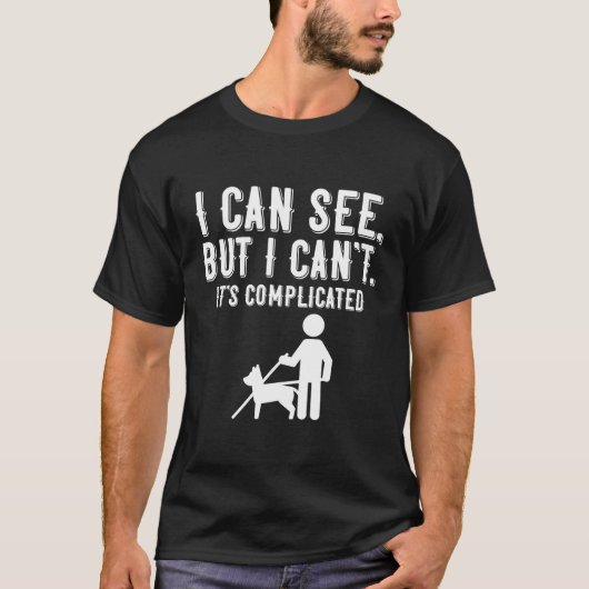 私は失明と視覚障害が認められない Tシャツ (正面)