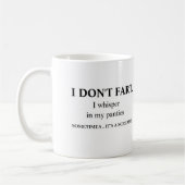 私は失礼なことをいおもしろいやがらない  コーヒーマグカップ (左)