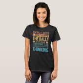 私は失礼なわけではありません。ただ率直なだけ。 サルカズム 2 Tシャツ (正面フル)