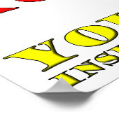 私は失礼なポスターでおもしろいはない ポスター (角)