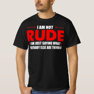 私は失礼な引用文 Tシャツ
