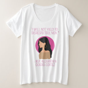 私は失礼な男性アレクサンドリアに屈しない プラスサイズTシャツ