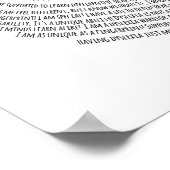 「私は失読症だ！」 ポスター (角)