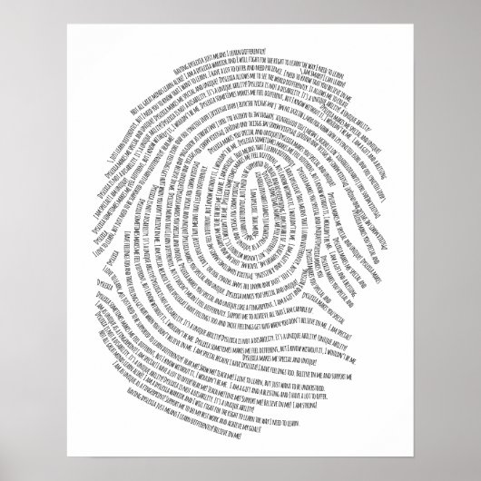 「私は失読症だ！」 ポスター (正面)