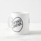 私は奇妙で珍しい贈り物だ コーヒーマグカップ (正面左)