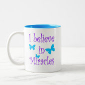 私は奇跡で信じます ツートーンマグカップ (左)