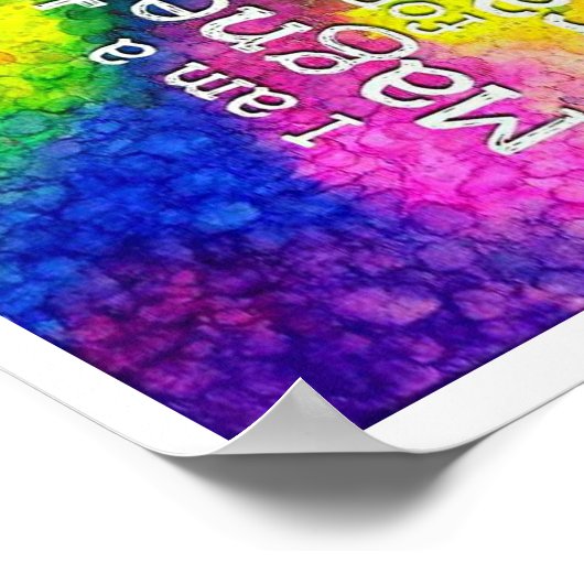 私は奇跡の肯定ポスターの磁石だ ポスター (角)