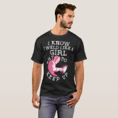 私は女のように溶接すると思うがついて来なさい 溶接工 Tシャツ (正面フル)
