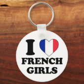 私は女の子がフランスの大好き キーホルダー (正面)
