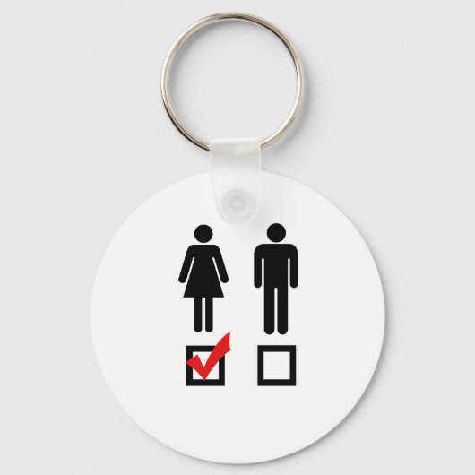 私は女の子が好きだ キーホルダー (正面)